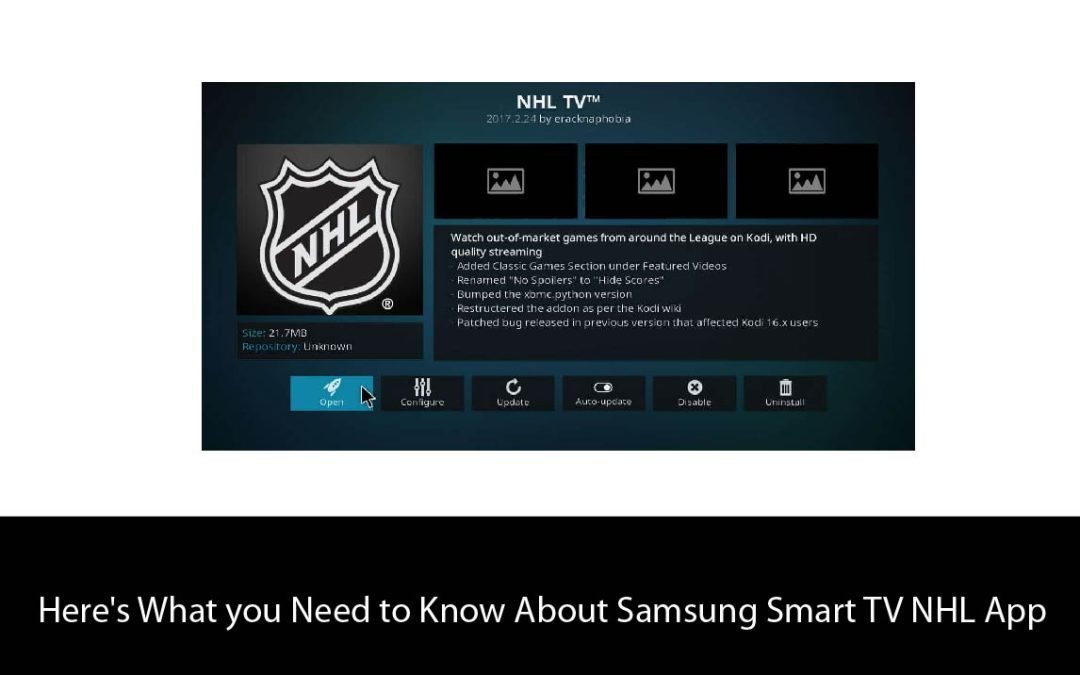 Here’s What you Need to Know About Samsung Smart TV NHL App