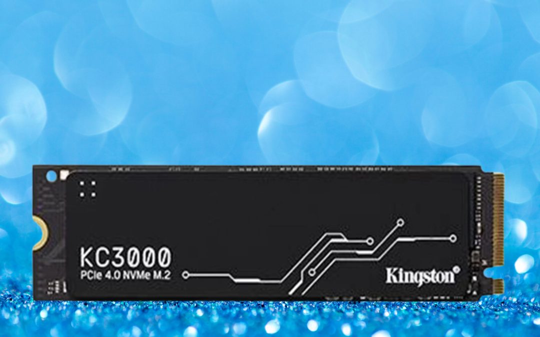 Kingston 512 GB KC3000 PCIe 4.0 NVMe M.2 SSD.