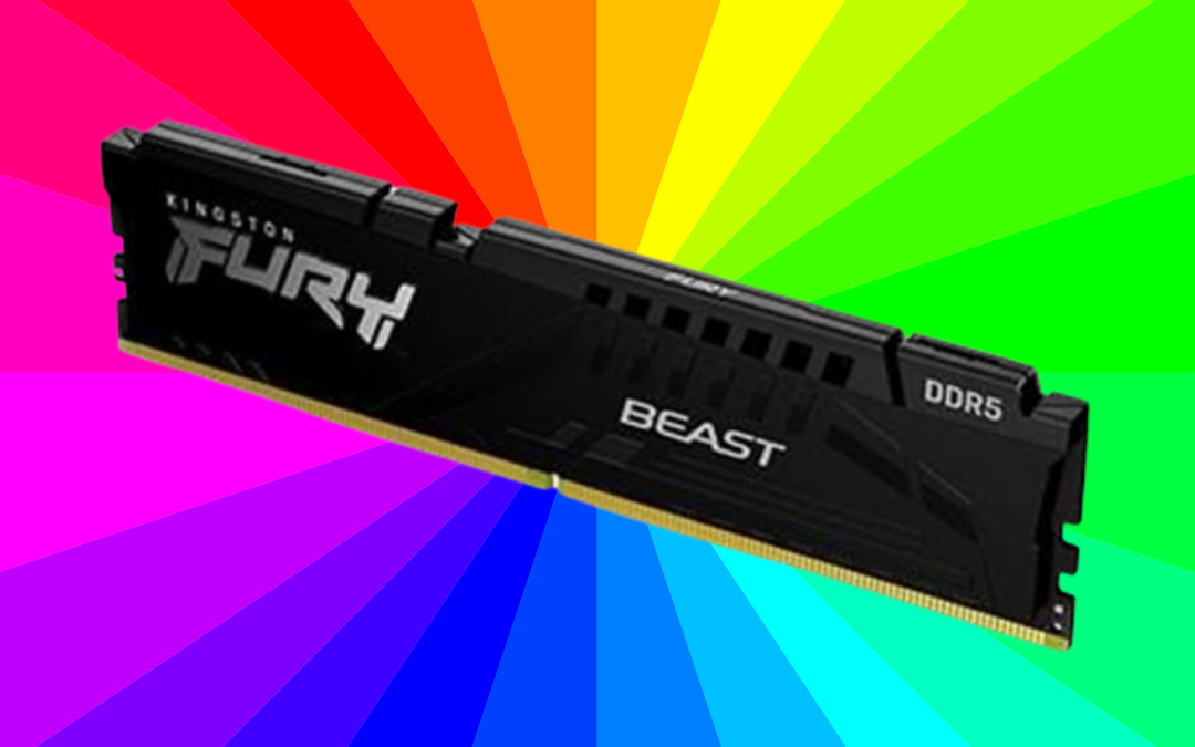 The Kingston Fury Beast RGB 128GB (4x32GB) 5600MT/s CL40 DDR5 XMP DIMM