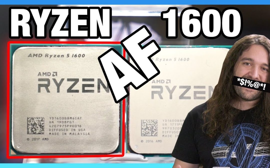 New AMD Ryzen 5 1600 AF CPU Review & Benchmarks vs. Original, R5 2600, & 3600