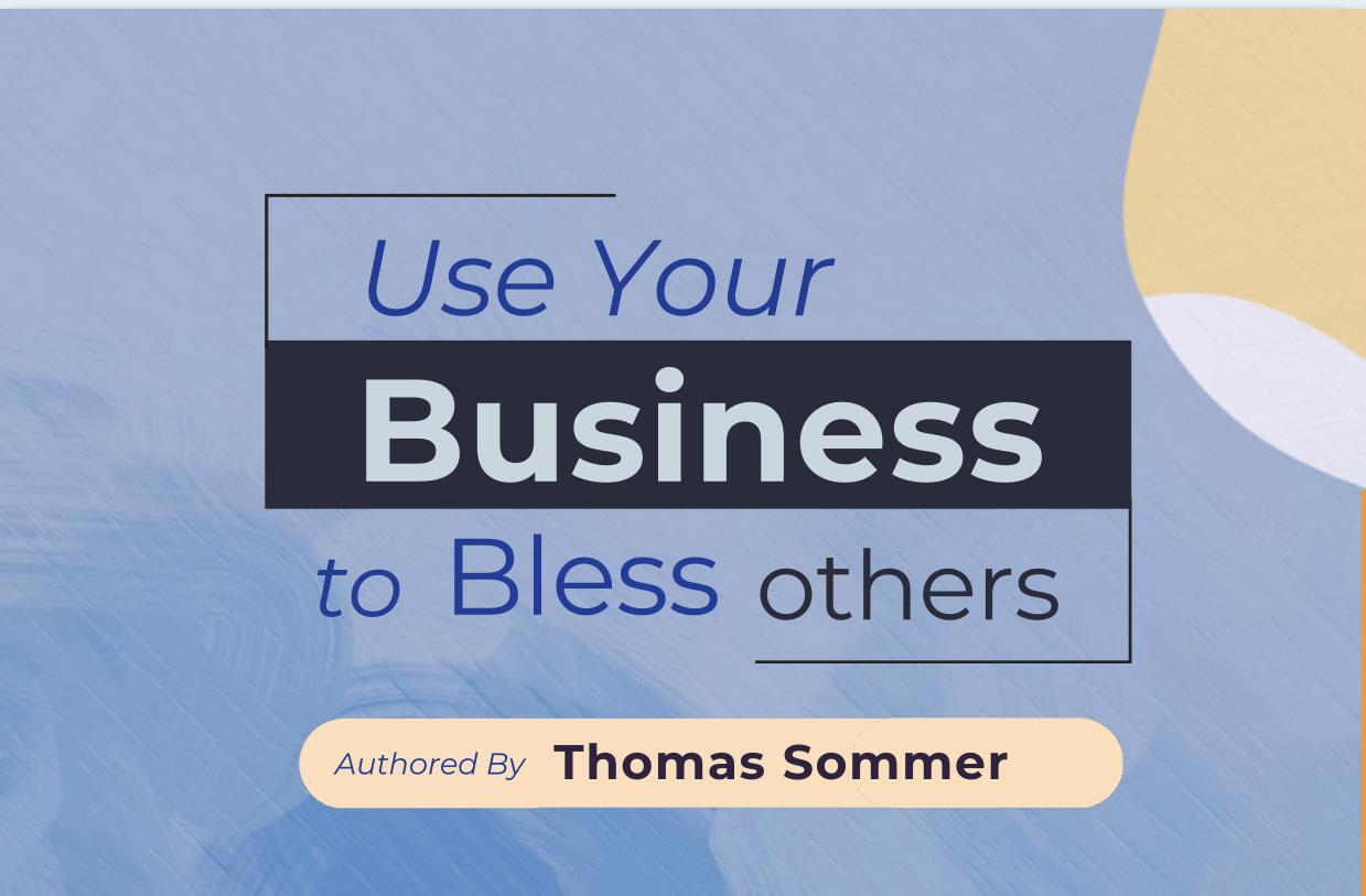 Use your business to bless others